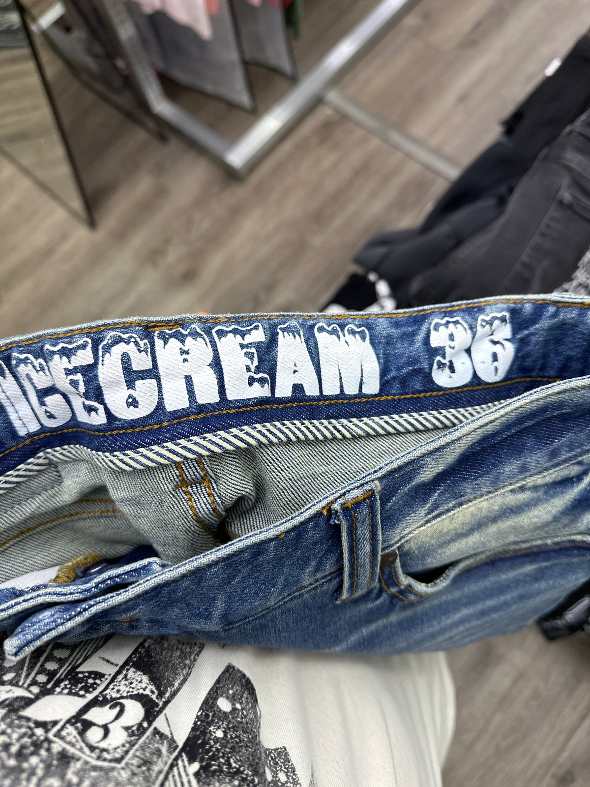 Icecream Boss Blue Jeans Preloved