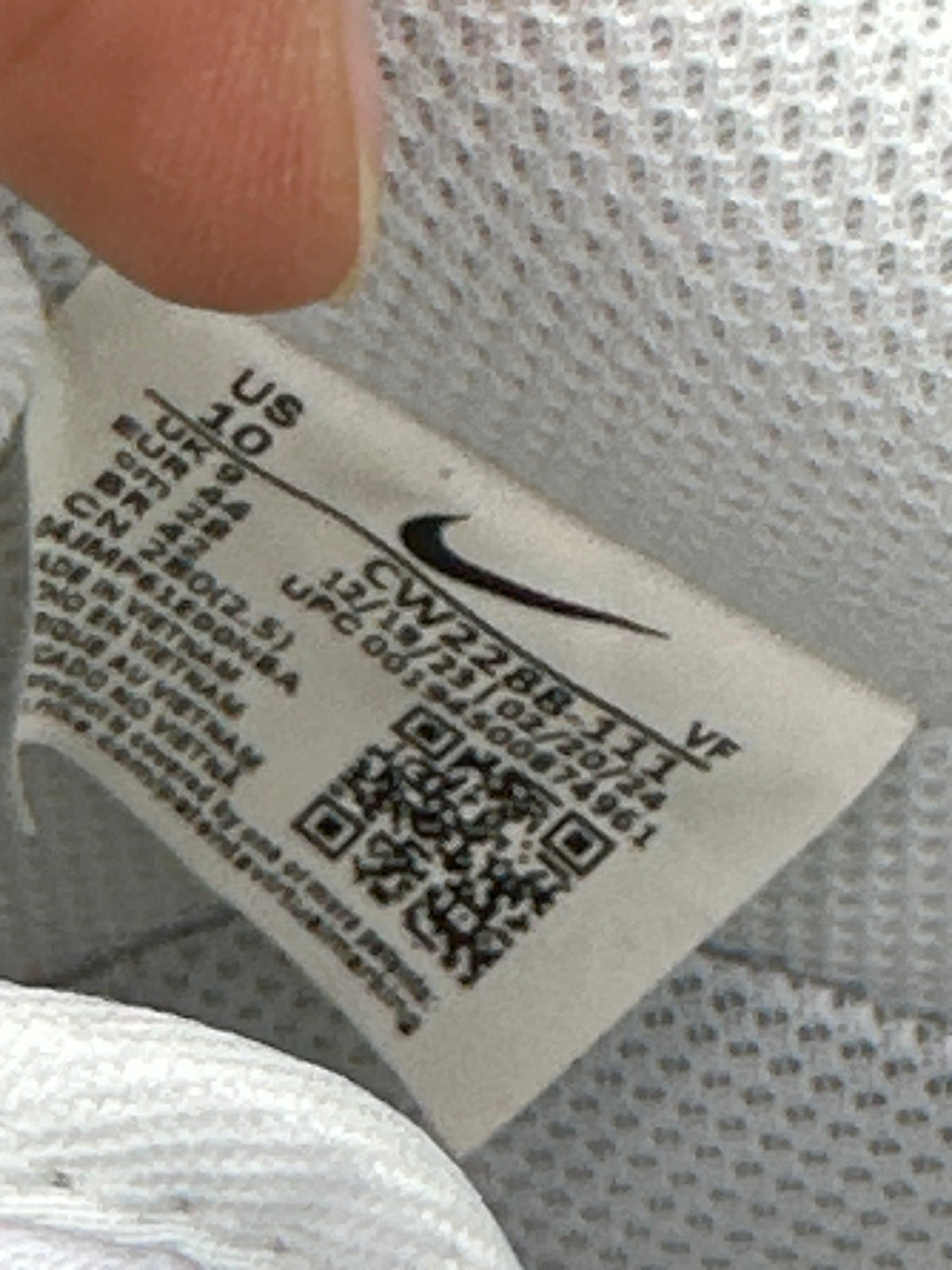 Air Force 1 White Preloved