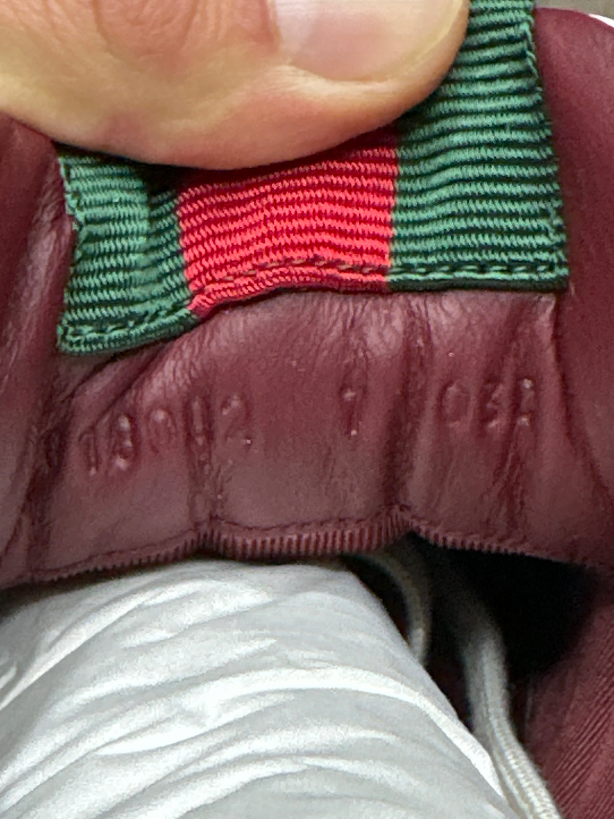 Gucci Re-Web White/Burgundy New