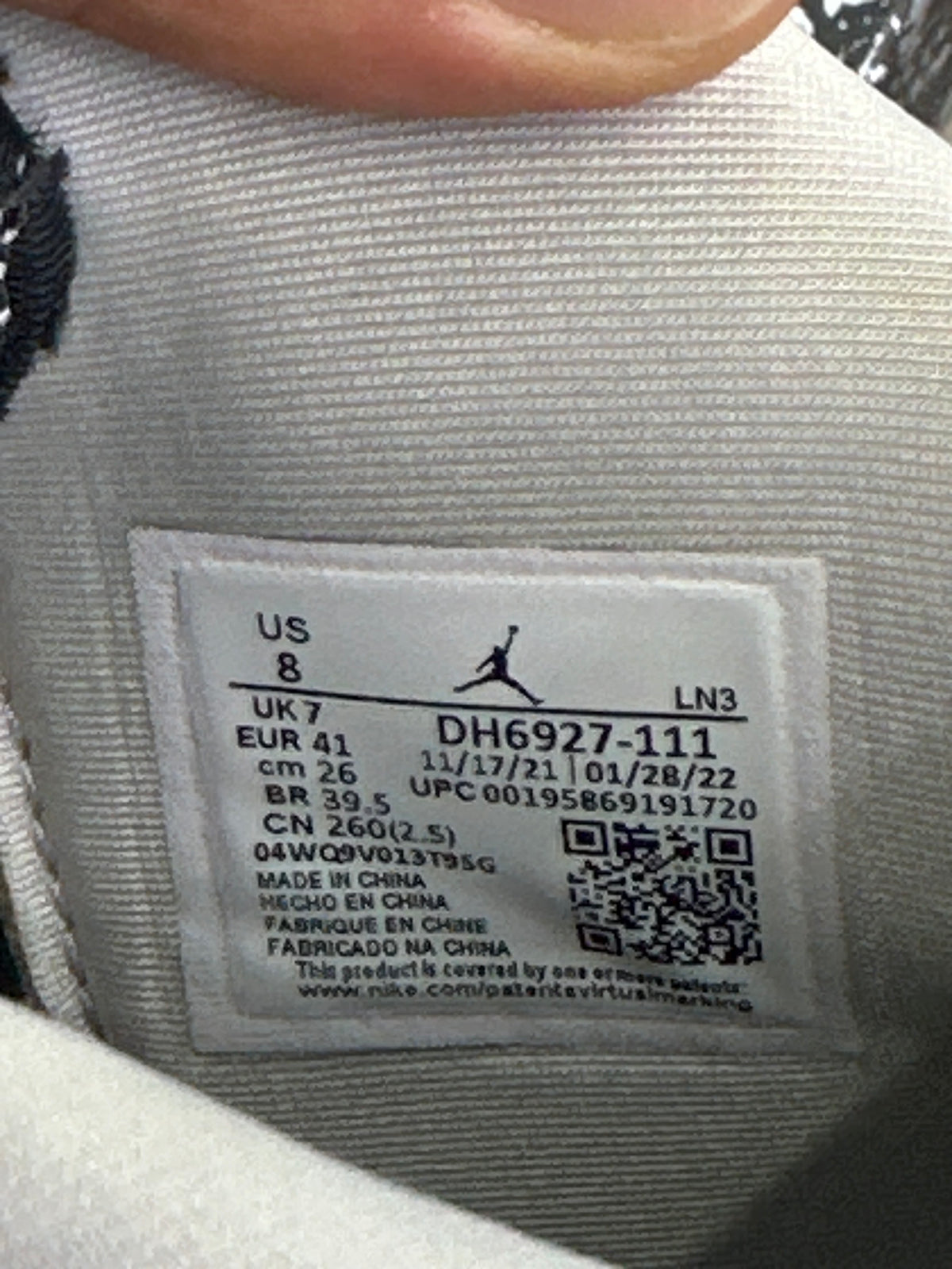 Jordan 4 Military black Preloved