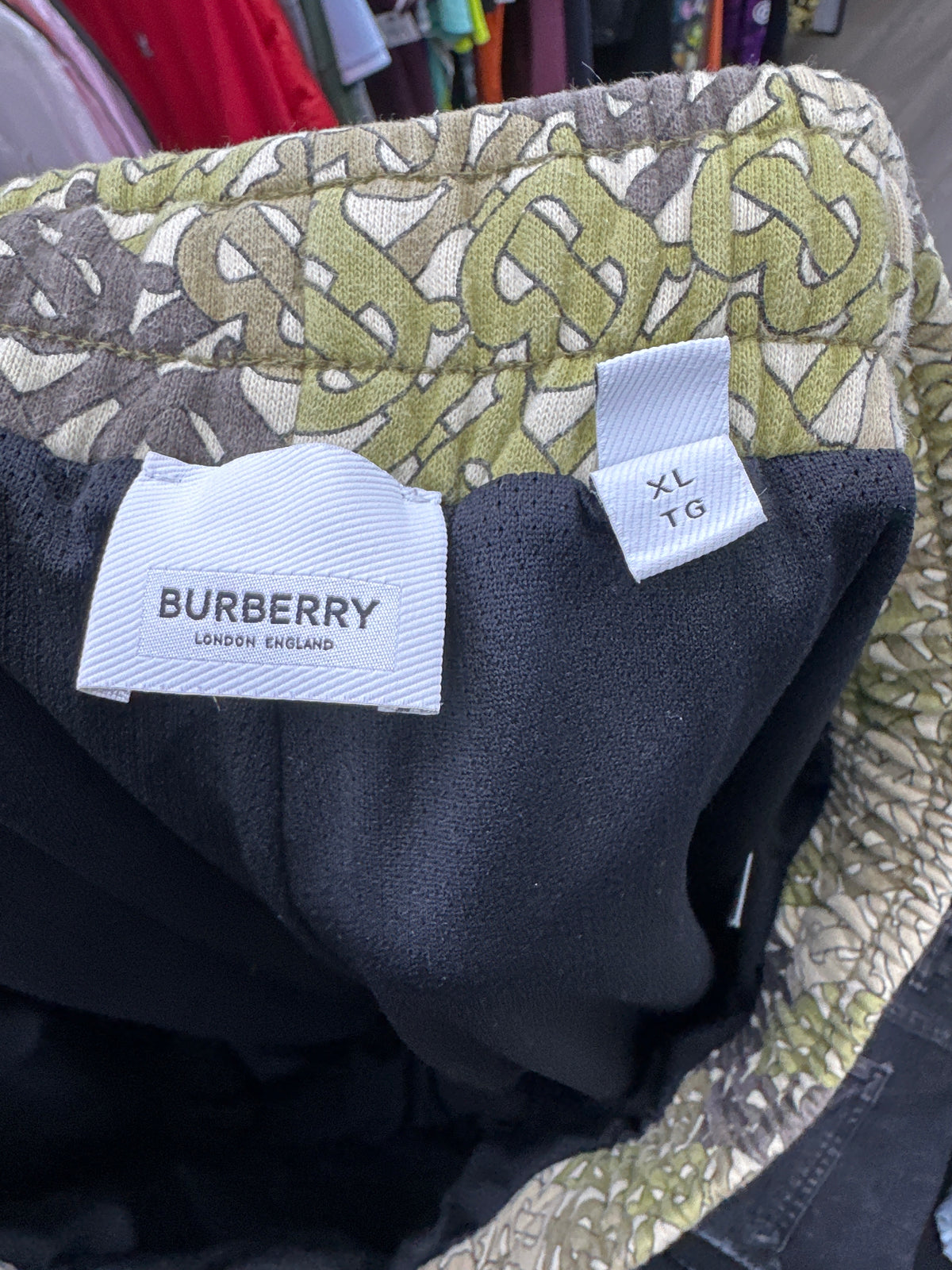 Burberry Monogram Motif Loop-Back Cotton Shorts Preloved