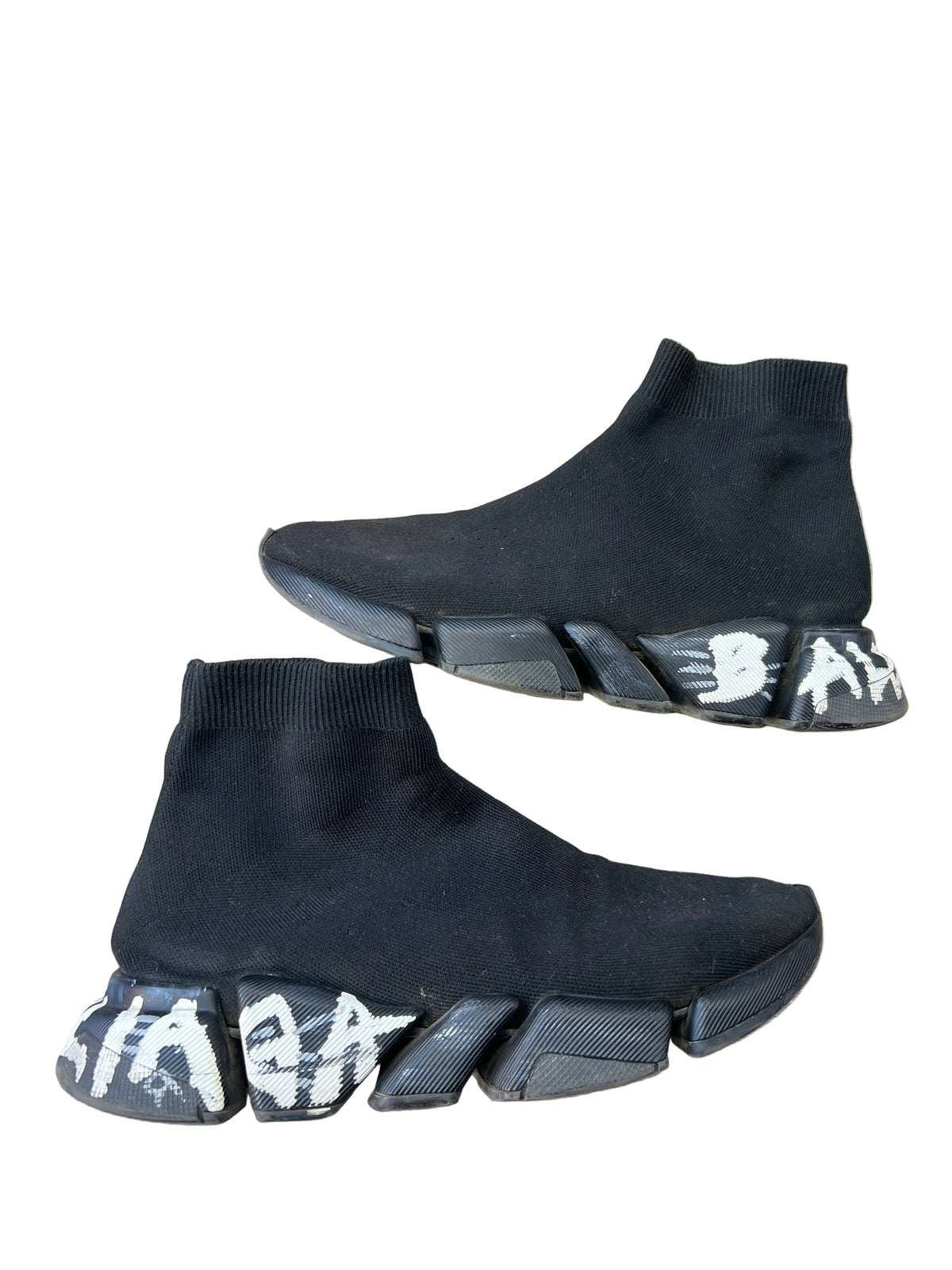 Balenciaga Speed 2.0 Black Graffiti Preloved