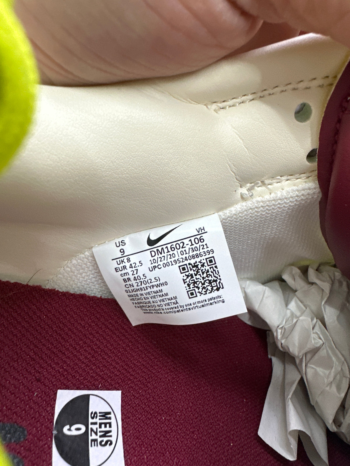 Off-White x Nike Dunk Low Lot 8 New