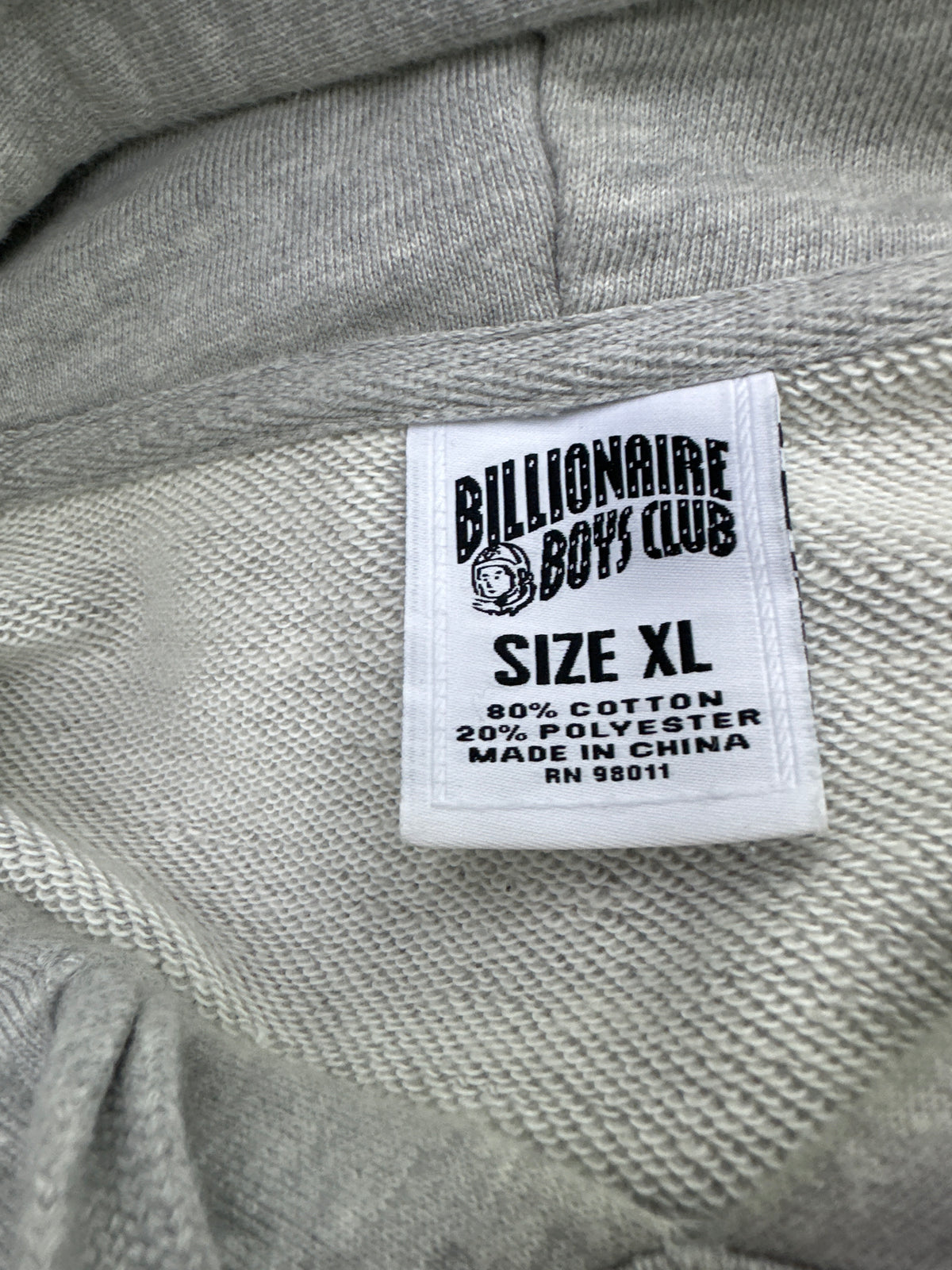 Billionaire Boys Club BB World Tour Hoodie Grey Preloved