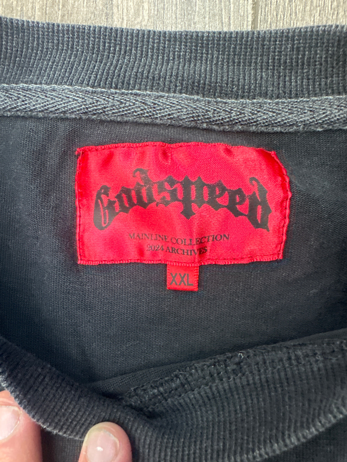 Godspeed Balaclava Long Sleeve Tee Black Preloved