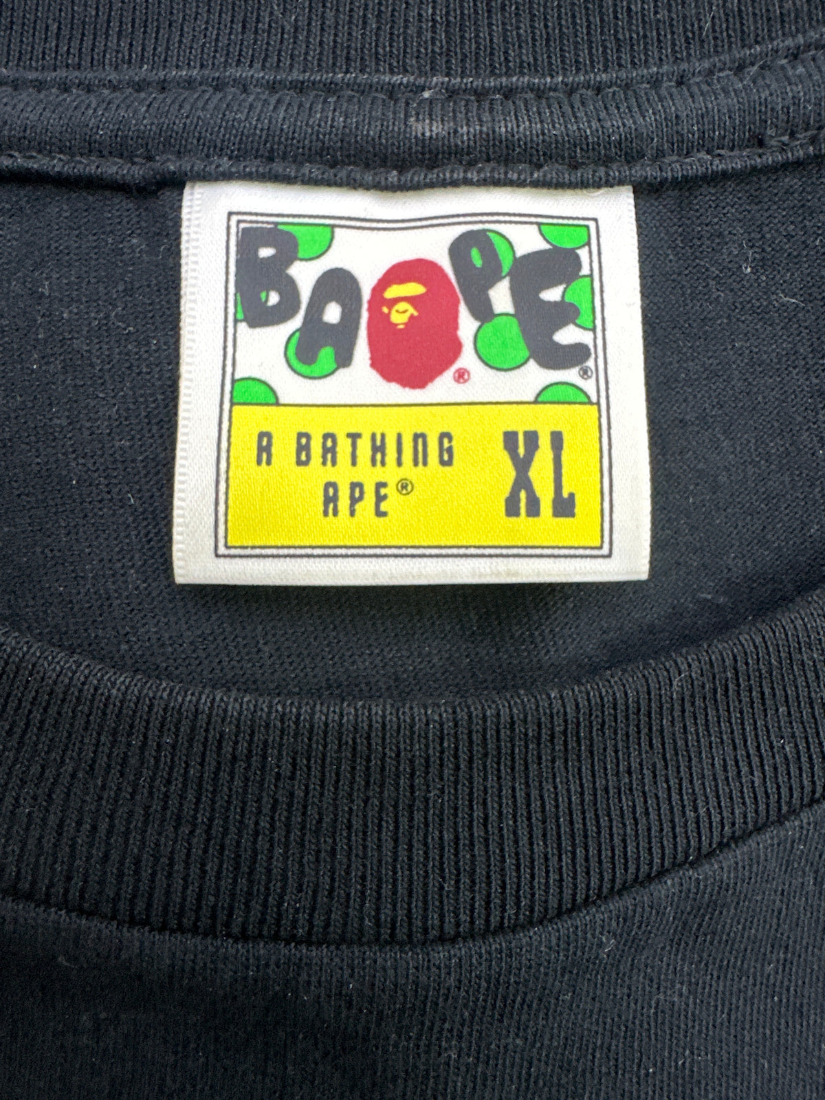 Bape Big Head Tee Black Preloved