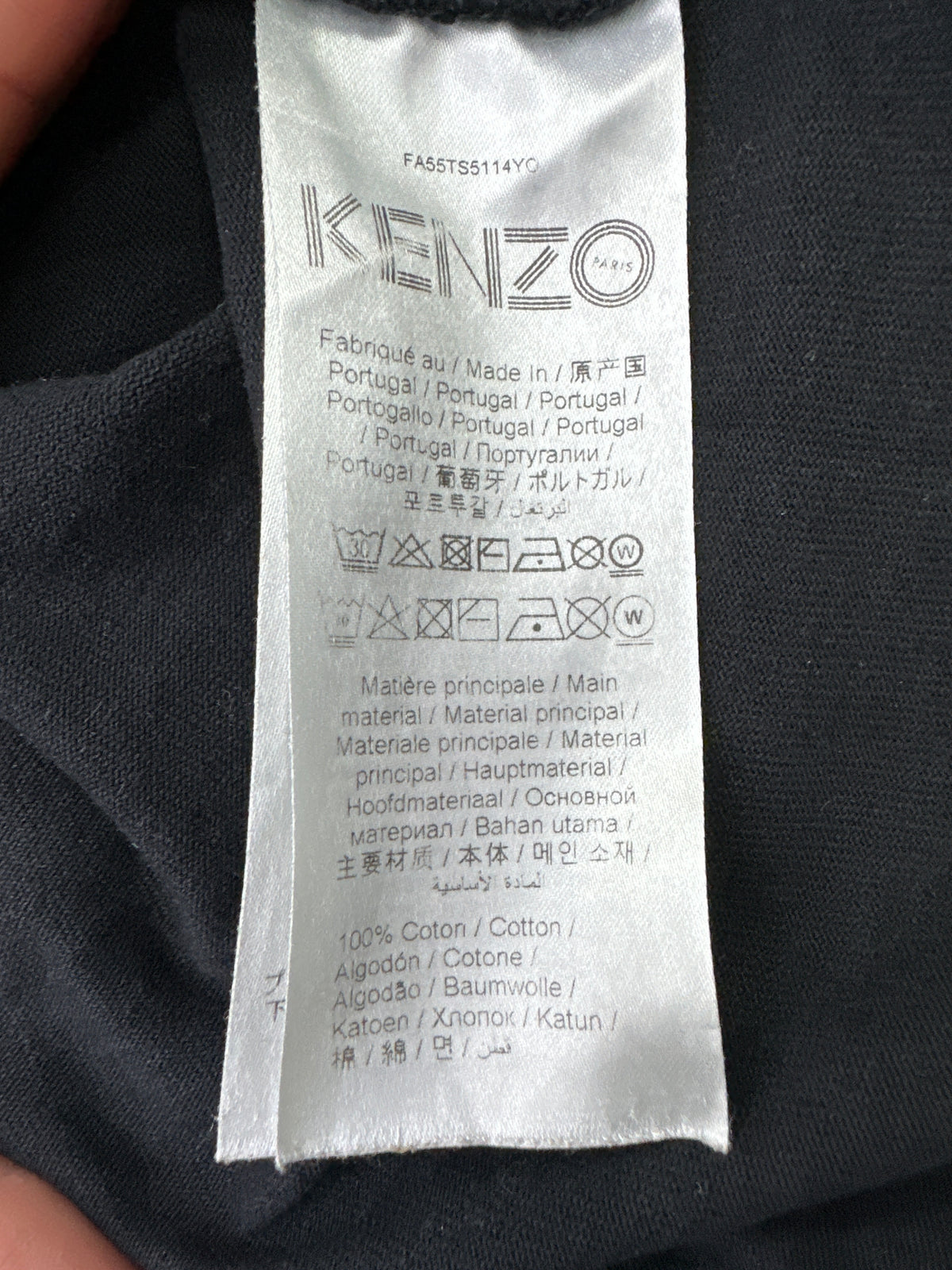 Kenzo Tiger Tee Black/Blue/Red Preloved