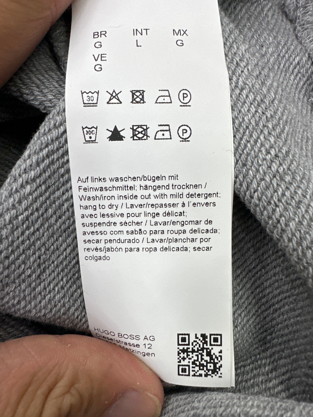 Hugo Boss Crewneck Grey Preloved