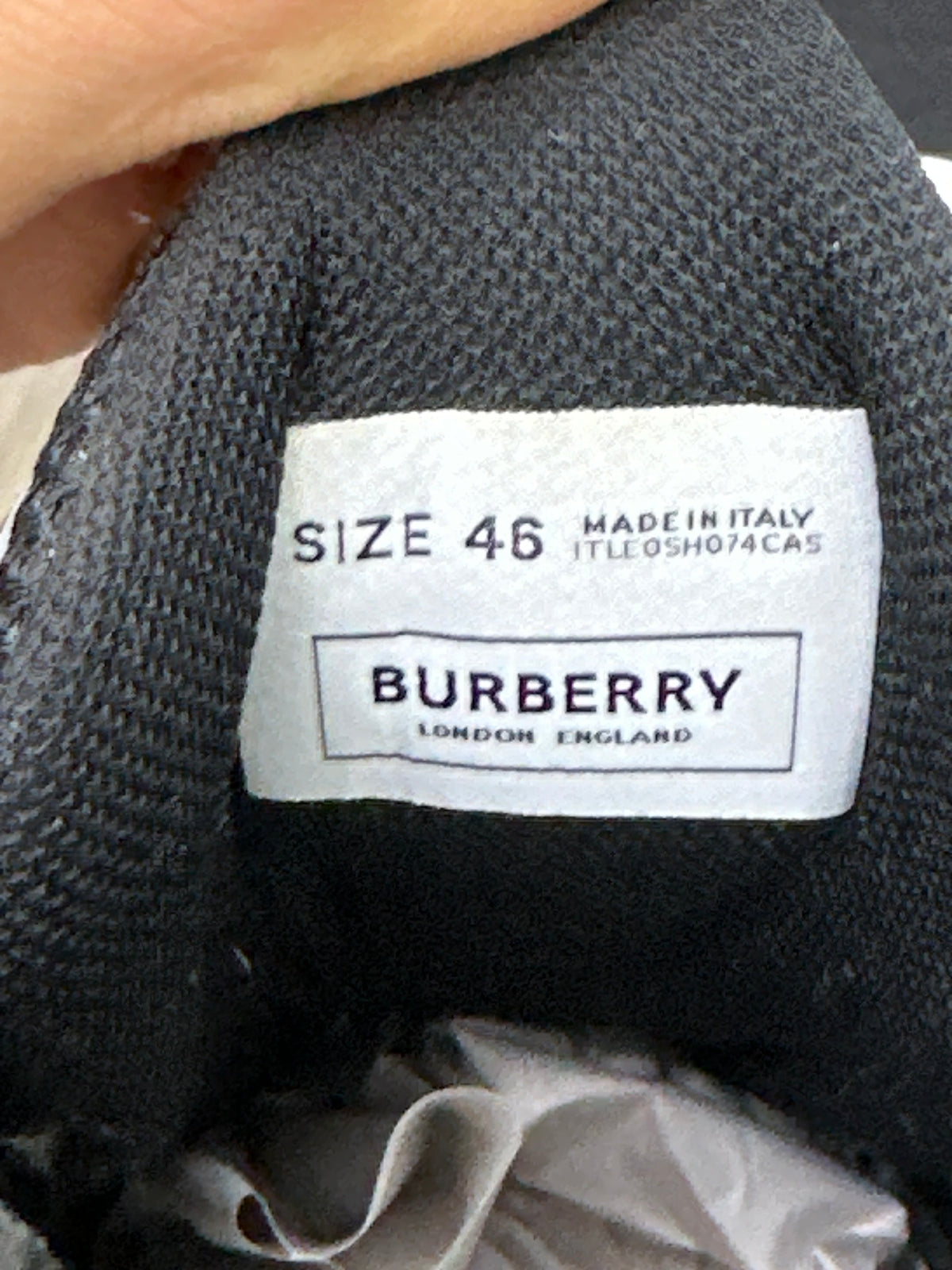 Burberry Sean Suede and Mesh Blk/Red Preloved Size 46
