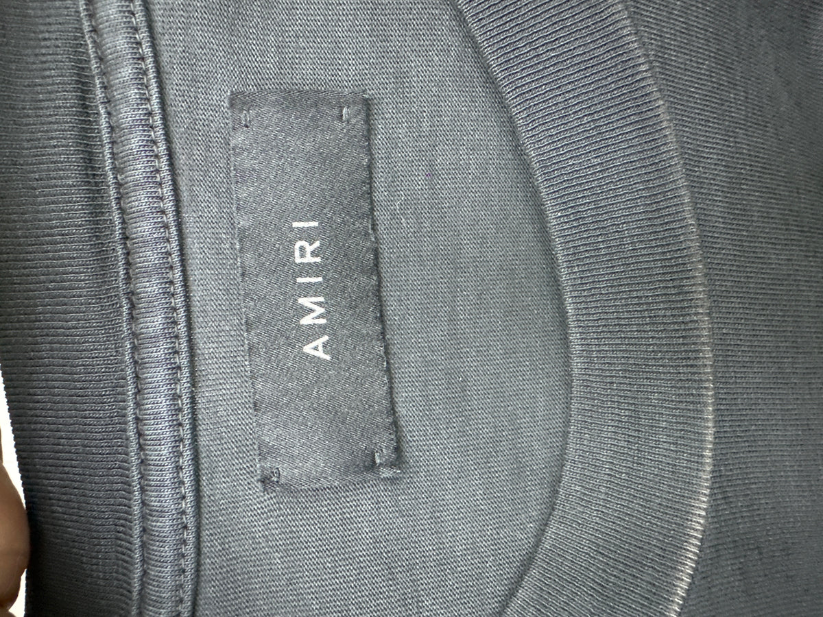 Amiri Music Record Tee Black Preloved