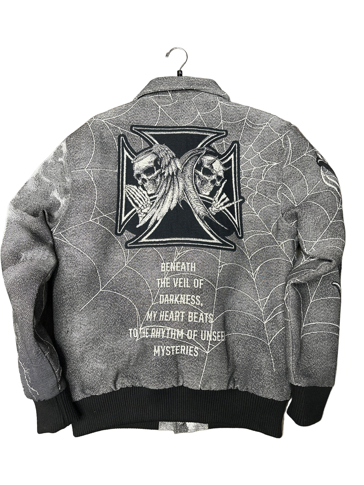 Majestik Rhinestone Grey Jacket New