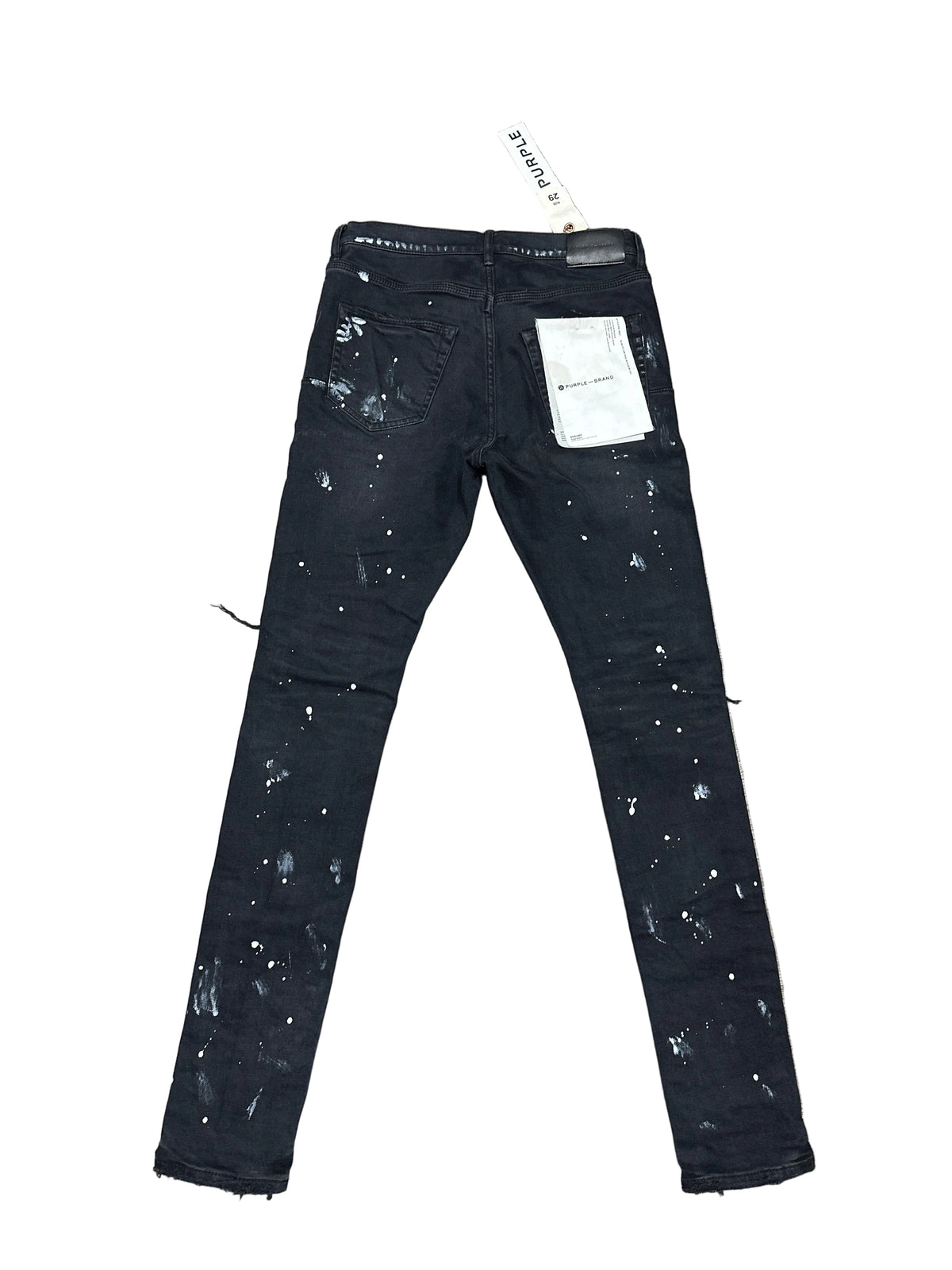 Purple Brand Resin Knee Slit Jeans Black Preloved
