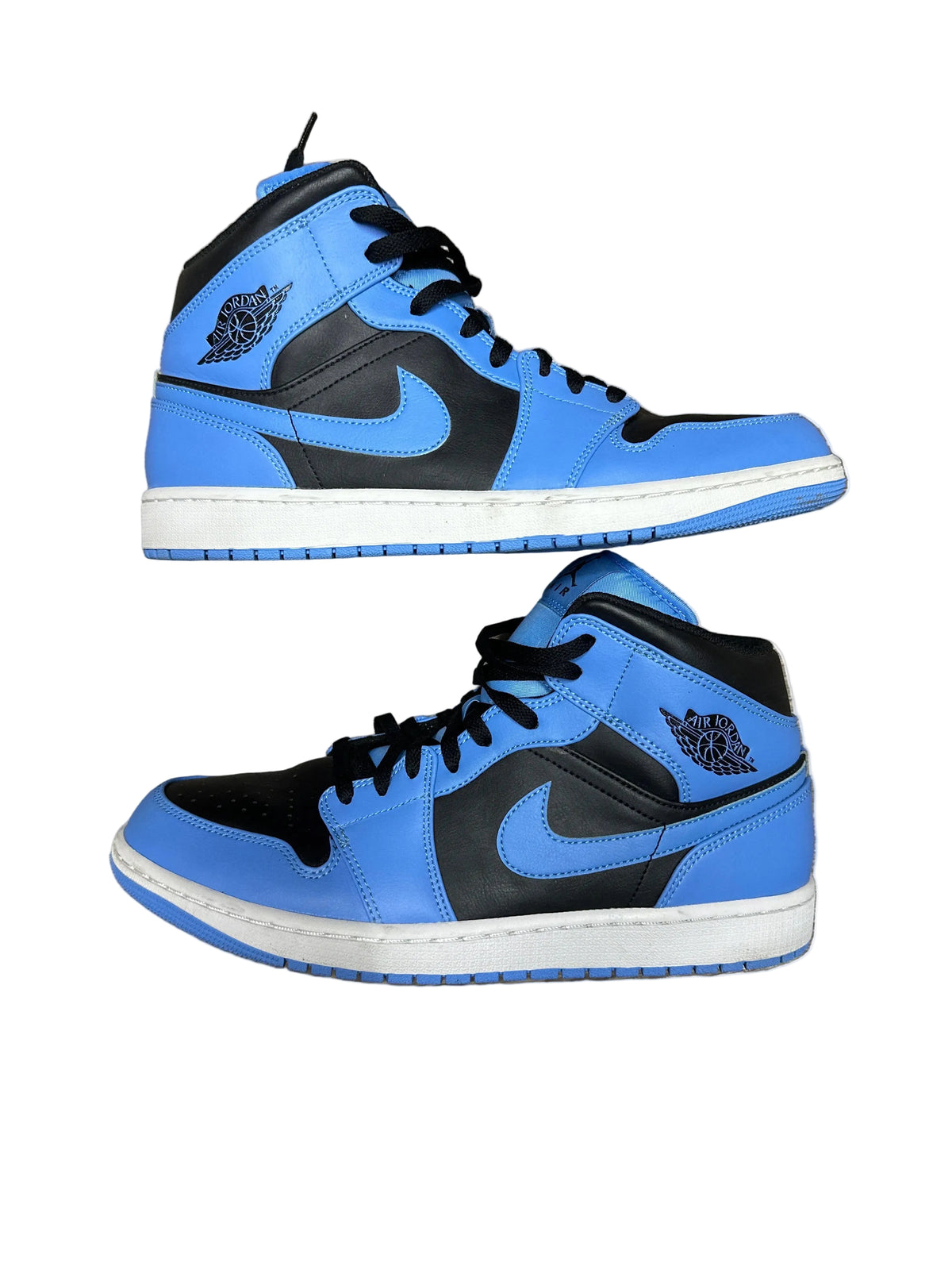 Jordan 1 Mid University Blue Black Preloved