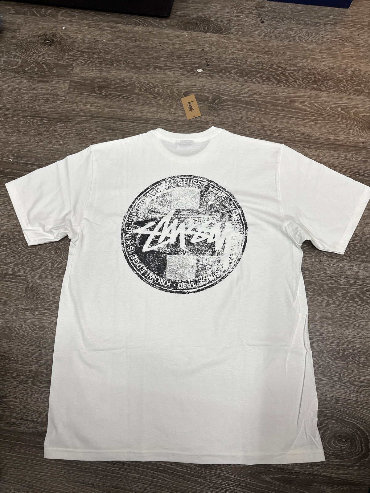 Stussy White Dot Stamp Tee New