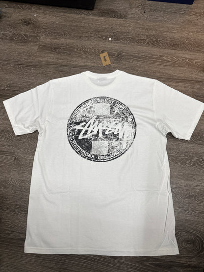 Stussy White Dot Stamp Tee New