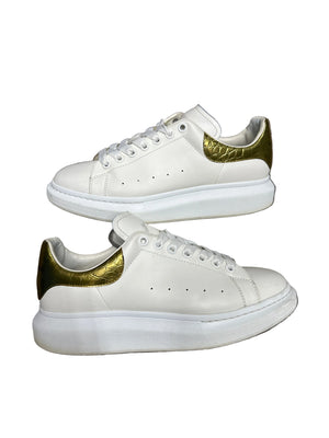 Alexander McQueen White/Gold Preloved