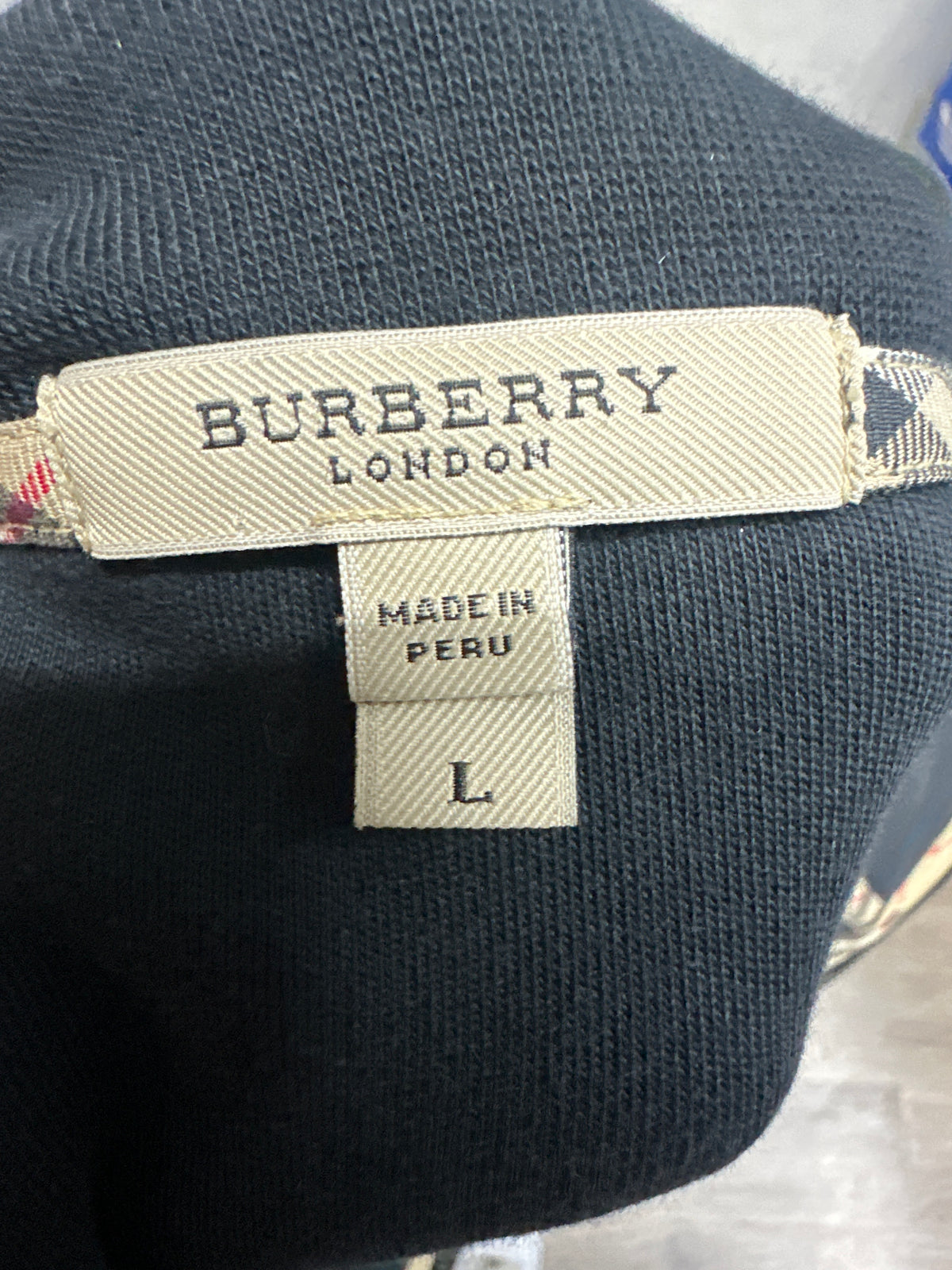 Burberry Black Quarter Zip Preloved