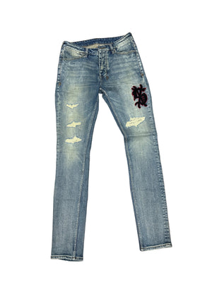 Ksubi Van Winkle Bleu Monday Repair Jeans Preloved