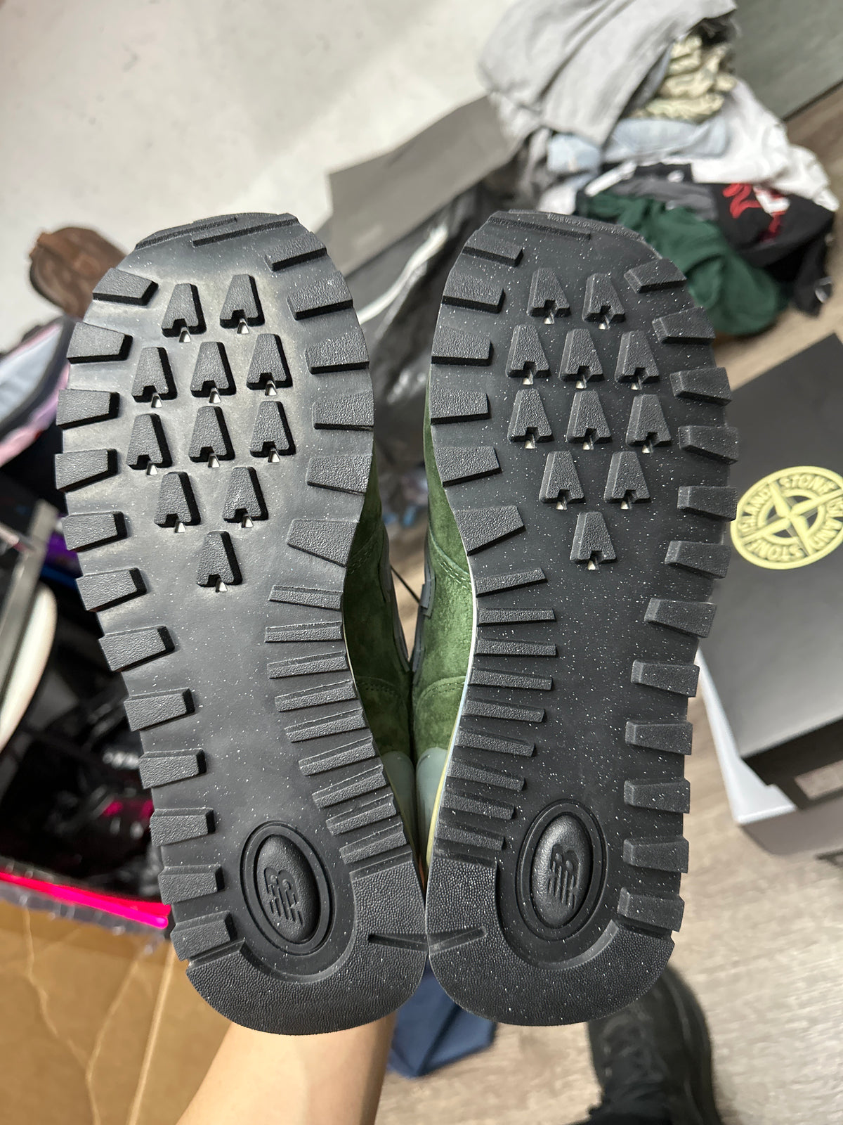Stone Island x NB 574 Legacy Dark Green New
