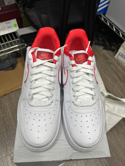 Air Force 1s Contrast Stitch- White University Red New