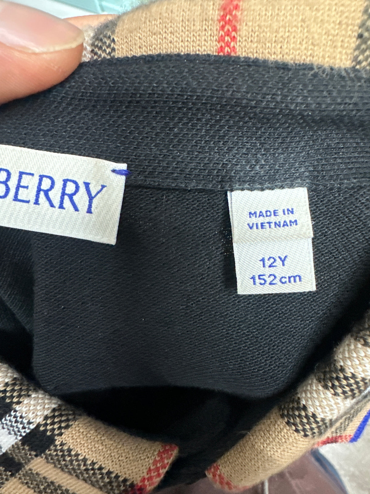 Burberry Black Polo Preloved