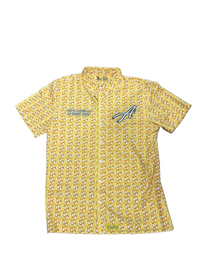 ALOCS X Asaali Yellow All over Print Button Up New