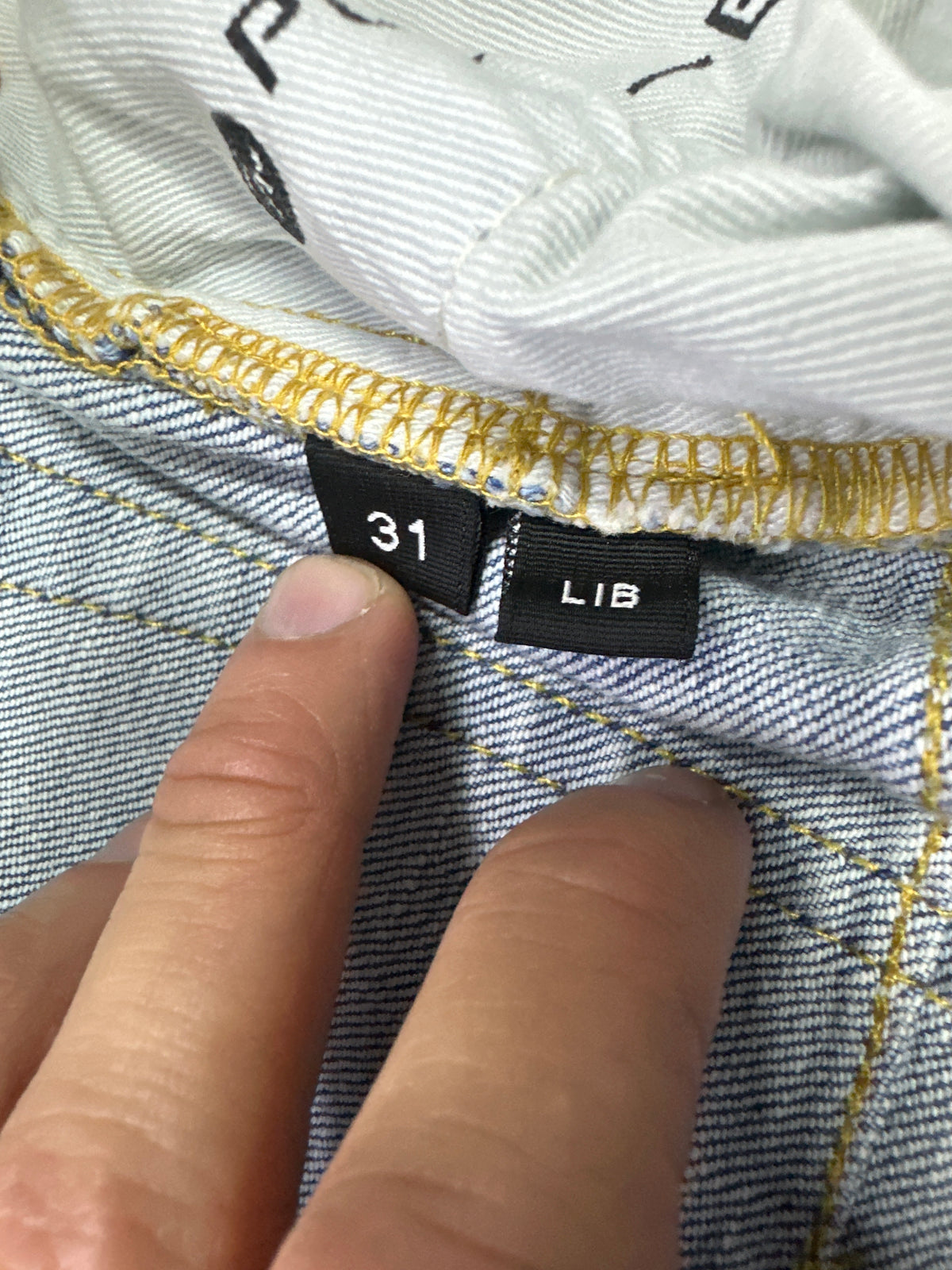 Purple Jeans Light Wash Knee Blowout Preloved