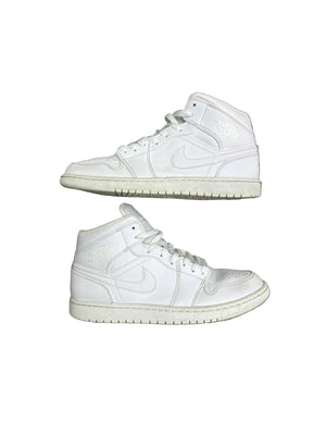 Jordan 1 Mid White Preloved Size 10.5