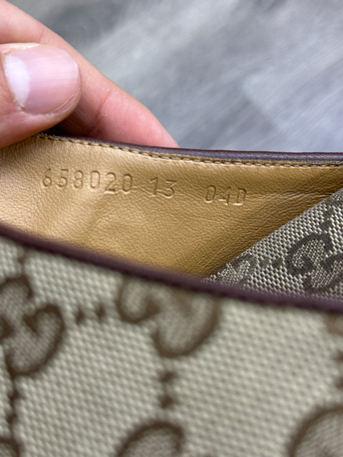 Gucci GG Canvas Double Strap Slides Preloved Size 13