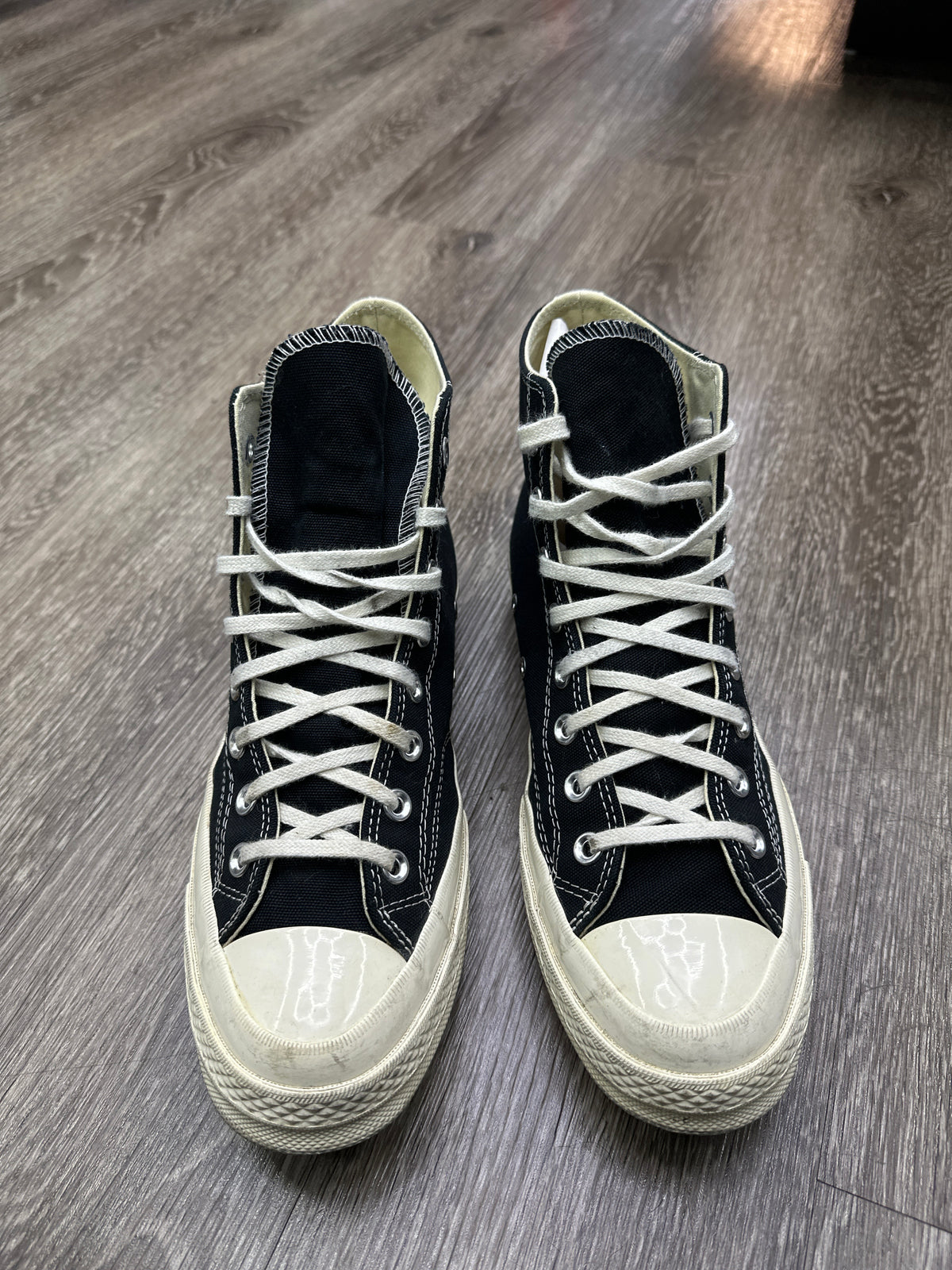 CDG x Converse B/W Preloved