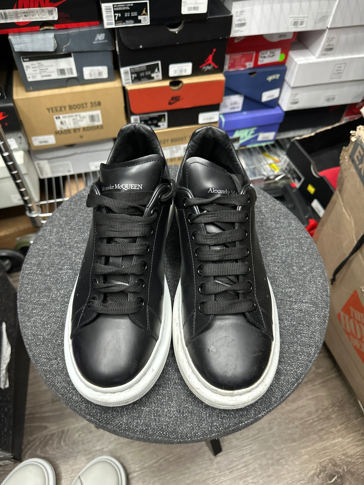 Alexander McQueen Black/White Faded Heel Preloved
