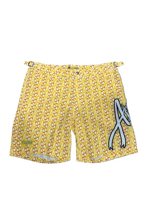 ALOCS X Asaali Yello Shorts All Over Print New