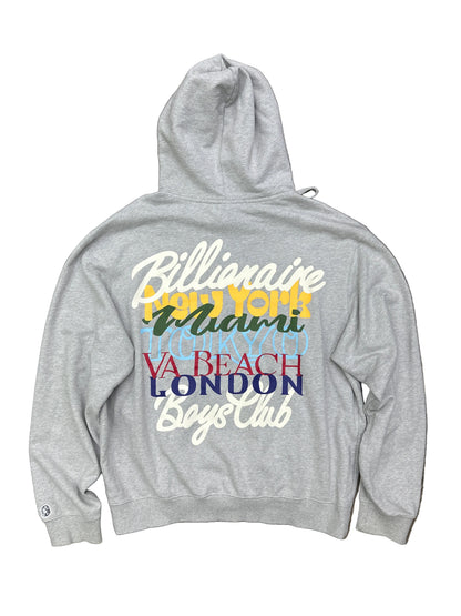 Billionaire Boys Club BB World Tour Hoodie Grey Preloved
