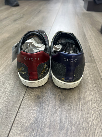 Gucci Tennis Black Monogram Preloved