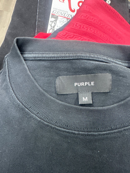 Purple Brand Black Logo Graphic T-Shirt Preloved