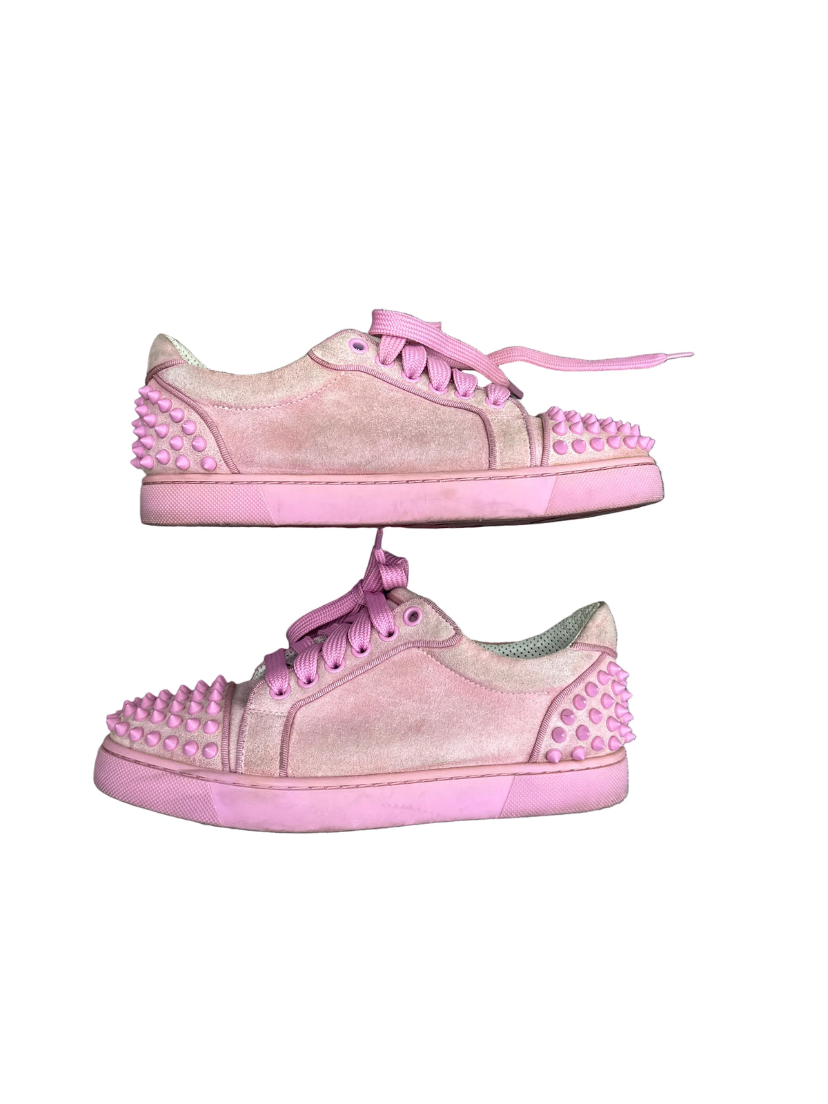 Christian Louboutin Vieira Spike Pink Suede Preloved