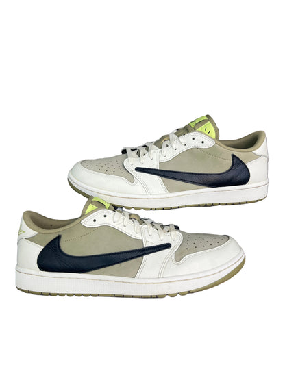 Travis Jordan 1 Low Golf Neutral Olive Preloved