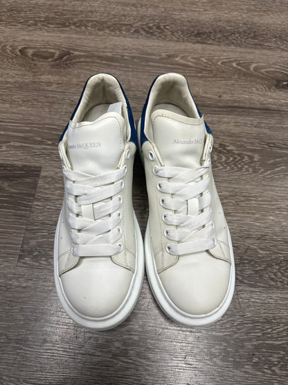 Alexander McQueen White/ Navy Blue Suede Preloved