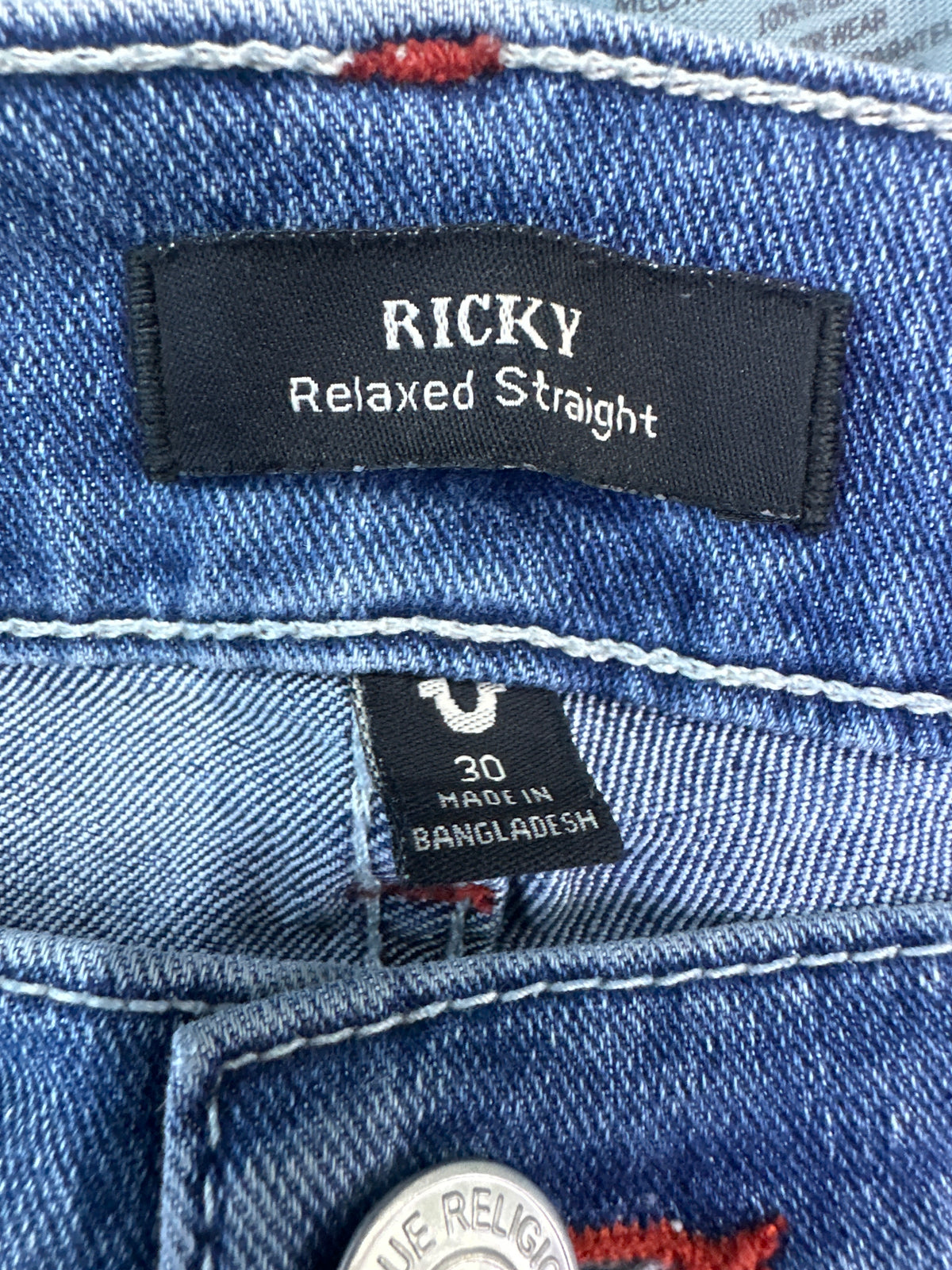 True Religion Ricky Jeans Light Blue Preloved