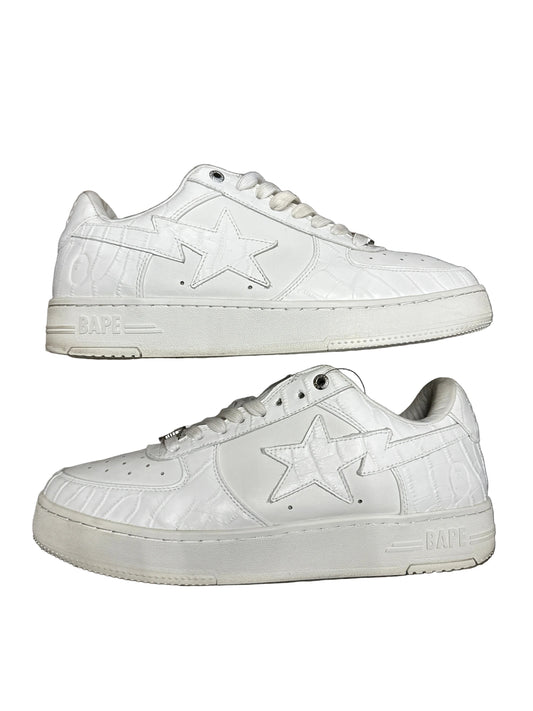 Bape Sta #3 Triple White Crocodile Preloved