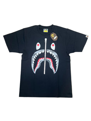 Bape Tee Black Shark Hex Camo New