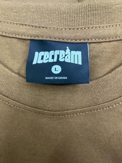 ICECREAM Dog Tee Flowers Brown New
