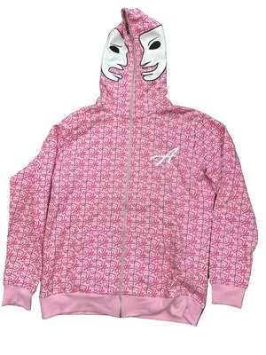 ASAALI LNCL Full Zip Hoodie Pink Preloved