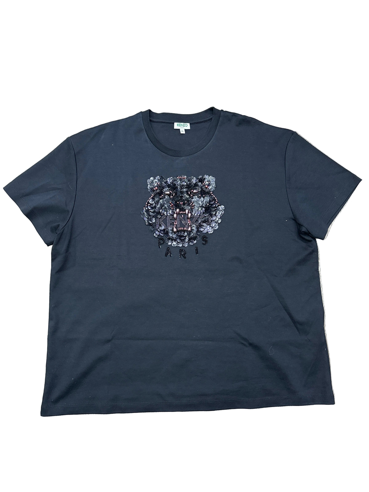 Kenzo Studded Tiger Tee Black Preloved