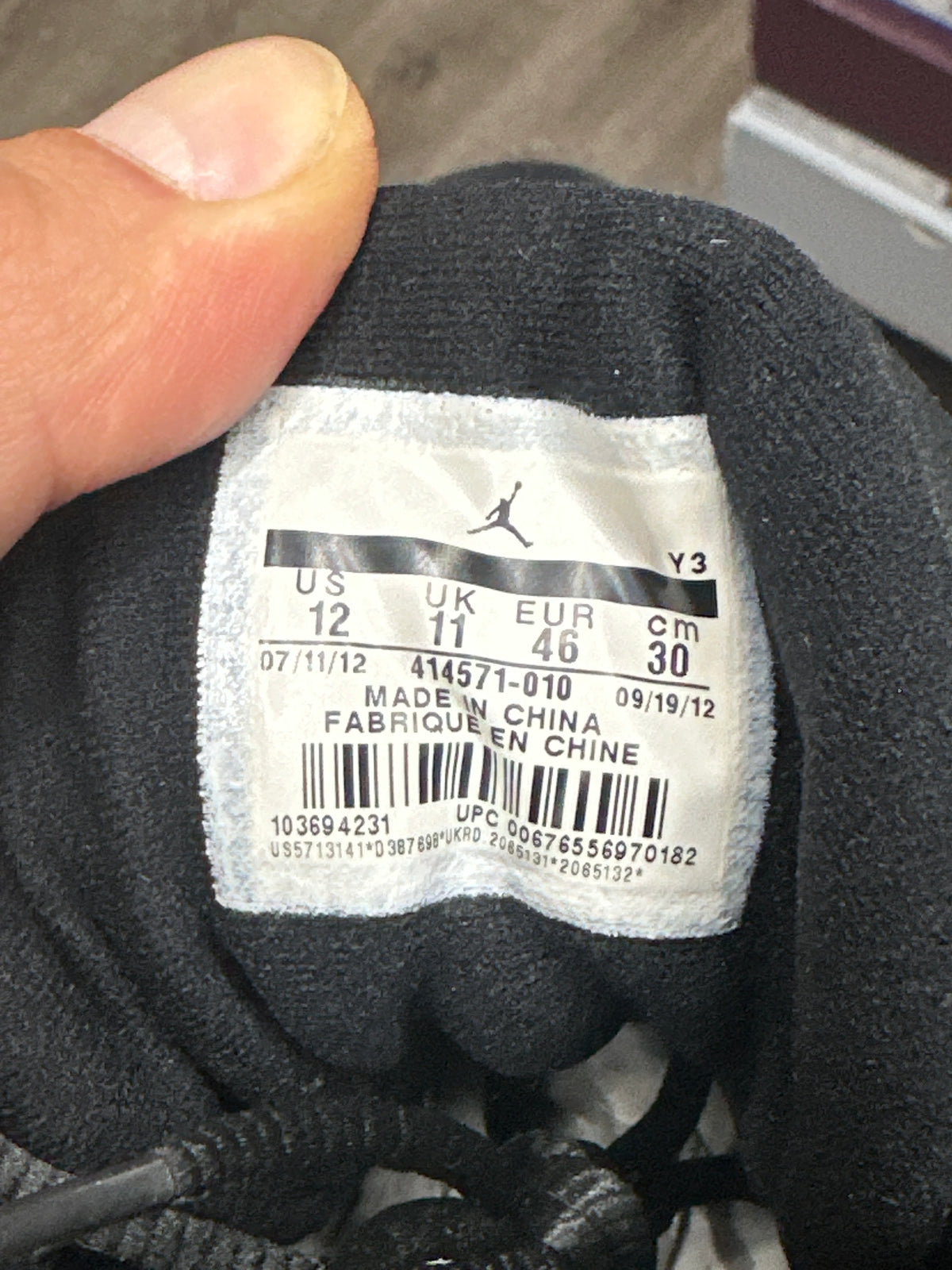 Jordan 12 Bred Preloved