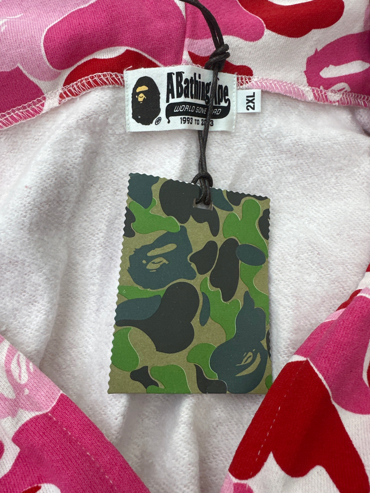 Bape ABC Camo Shark Zip Up Pink New