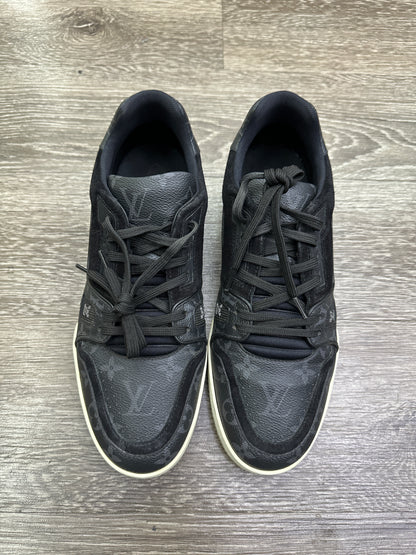 Louis Vuitton Trainer Low Black Monogram Preloved Size 7