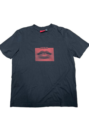 Hugo Boss Lip Tee Black Preloved