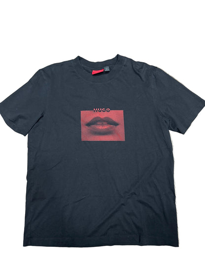Hugo Boss Lip Tee Black Preloved