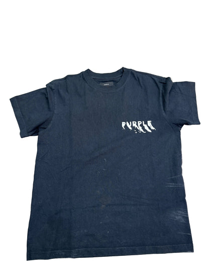 Purple Brand Black Logo Graphic T-Shirt Preloved